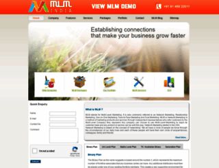 mlm-india.co.in screenshot