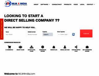 mlm4india.com screenshot