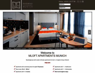 mloft-apartments-munich.com screenshot