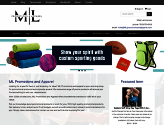 mlpromotionsandapparel.com screenshot