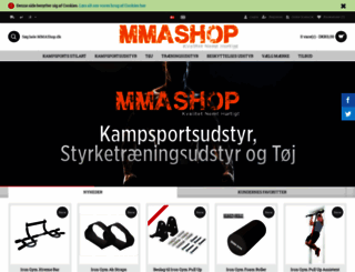 mmashop.dk screenshot