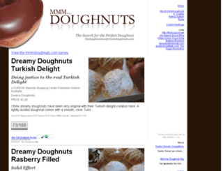 mmmdoughnuts.com screenshot