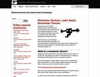 mnemonic-device.com screenshot