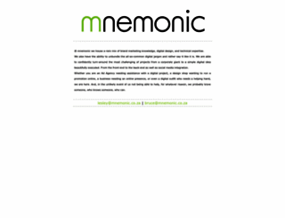 mnemonic.co.za screenshot