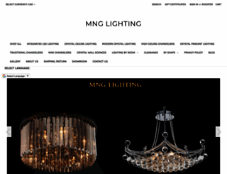 mnglighting.com screenshot