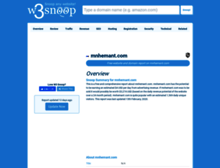 mnhemant.com.w3snoop.com screenshot