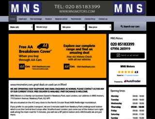 mnsmotors.com screenshot
