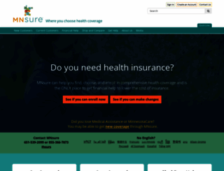 mnsure.org screenshot