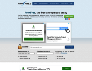mo.proxfree.com screenshot