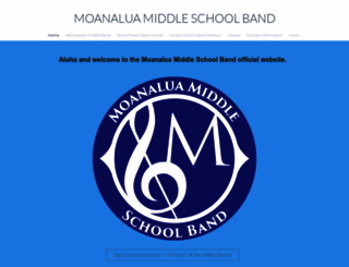 moanaluamiddleschoolband.com screenshot