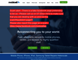 mobicell.com.au screenshot