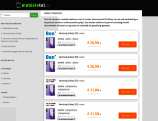 mobieletel.nl screenshot
