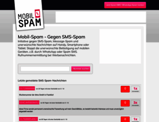 mobil-spam.de screenshot