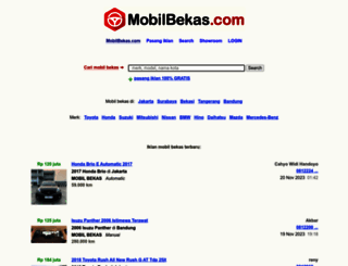 mobilbekas.com screenshot