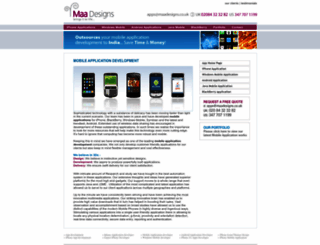mobile-application.maadesigns.co.uk screenshot