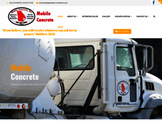 mobile-concrete.com screenshot