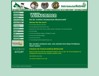 mobile-hundeschule-westerwald.de screenshot
