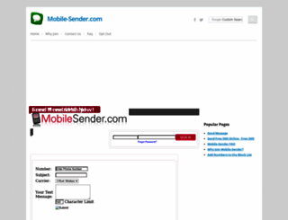 mobile-sender.com screenshot