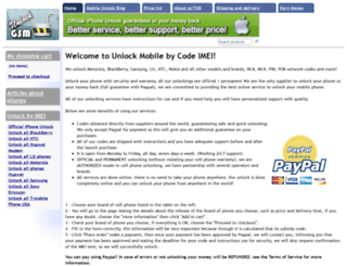 mobile-unlock.net screenshot