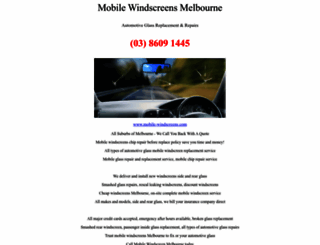 mobile-windscreens.com screenshot