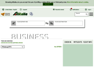 mobile.alitalia.com screenshot