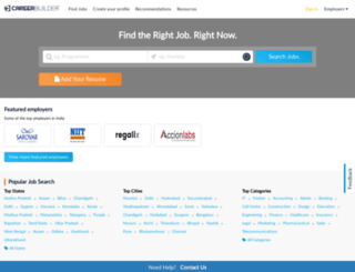 mobile.careerbuilder.co.in screenshot