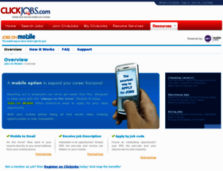 mobile.clickjobs.com screenshot