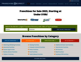 mobile.franchisedirect.com screenshot