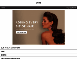 mobile.lushhairextensions.co.uk screenshot