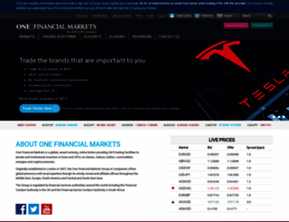 mobile.onefinancialmarkets.com screenshot