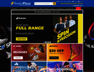 mobile.tennisplaza.com screenshot