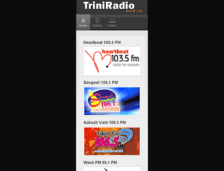 mobile.triniradio.net screenshot