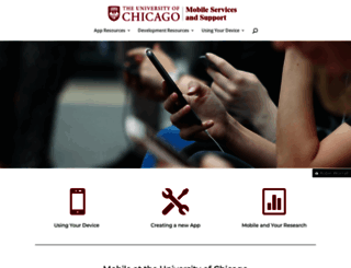 mobile.uchicago.edu screenshot