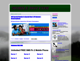 mobile2free-sms.blogspot.com screenshot