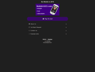 mobile54321.com screenshot