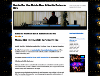mobilebartenderhire.wordpress.com screenshot