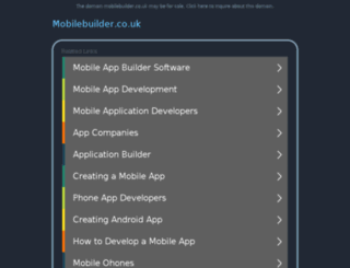 mobilebuilder.co.uk screenshot