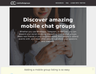 mobilechatgroups.com screenshot