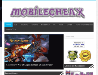 mobilecheax.com screenshot