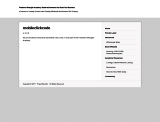 mobileclickcode.com screenshot