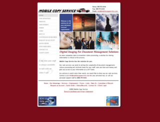 mobilecopyservice.com screenshot