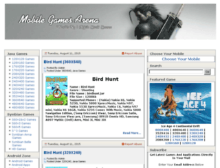 mobilegamesarena.net screenshot