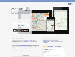 mobilemaplets.com screenshot