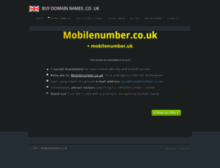 mobilenumber.co.uk screenshot