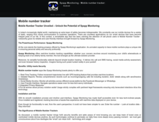 mobilenumbertrackergps.in screenshot