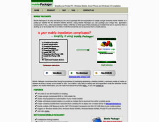 mobilepackager.com screenshot