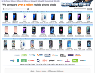mobilephonechoices.co.uk screenshot