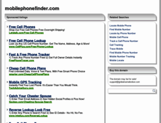 mobilephonefinder.com screenshot
