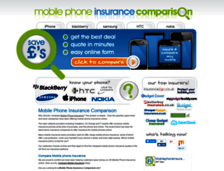 mobilephoneinsurancecomparison.com screenshot