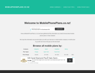 mobilephoneplans.co.nz screenshot
